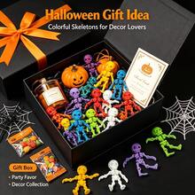 Figur Kerangka Mini Cetak 3D dengan Sendi yang Dapat Digerakkan Sepenuhnya, Ornamen Lelucon Kreatif, Dekorasi Meja Halloween - MultiWarna - View 2