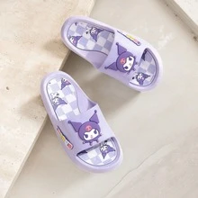 DOBBLE Summer Kids Slippers, Soft PVC Non-Slip Waterproof Cute Cartoon Beach Slippers, Boys And Girls, Birthday Gift. - Purple - View 5