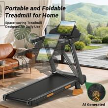 CURSOR FITNESS 17% Incline Treadmill With Home, Portable Treadmills For Home With Handle,Treadmills For Home And Office, 300 Lbs Weight Capacity. - 查看 9