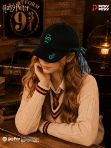 Harry Potter Baseball Cap Sun Hat With Bow Ribbon, Cute Four Houses Embroidery, Suitable For Students, Women, Daily Wear, Halloween, Christmas, Birthday Party Gift - Multicolor - View 6