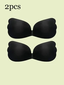 2pcs Invisible Push-Up Bra - Self-Adhesive Transparent Straps, Women's Push-Up Tank Top Design, Smooth Invisible Lift, Suitable For Sleeveless Clothing, Invisible Elegant Strapless Bra, Self-Adhesive Cups - Multicolor - View 9