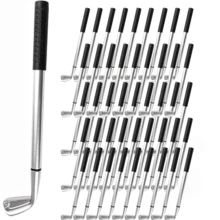 50Pcs Golf Club Style Novelty Ballpoint Pen, Creative Mini Writing Pen, Unique Desk Ornament Gift For Golf Enthusiasts - Golf Styling Pen - View 1