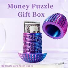 Gift Trap Box For Christmas, Money Box For Cash Gift, Money Maze Gift Box, Puzzle Boxes, Egg-Shaped Maze Box, Gift Box For Adults, Easter Egg, Money Gift Ideas For Christmas, Halloween, Birthday - Multicolor - View 23