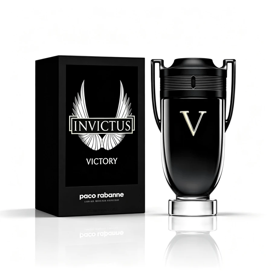 Invictus Victory Eau De Parfum Extreme 100ml Men Perfume, Spicy Woody Vanilla Long Lasting Masculine Fragrance Spray Gift - Amadeirado e Terroso - Visão 1
