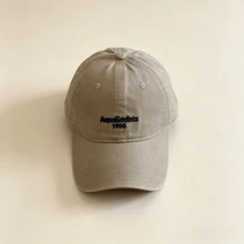 1pc Letter Embroidered Baseball Cap, Vintage Washed Cotton Adjustable Sun Hat, Unisex Casual Streetwear Style, Suitable For Outdoor Sports, Travel, Daily Wear - Multicolor - View 3