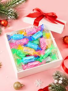 10pcs Random Color Candy-Shaped Neutral Pens, Mini Portable Blue Ink, Gift Bag, Christmas Holiday Gift For Colleagues, Friends, Back To School - Candy Pen Gift Bag - View 4