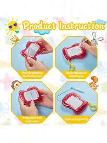 8pcs/Pack Mini Erasable Drawing Boards With Keychain Clips, Portable Whiteboards With Lanyards, Dust-Proof Sketch Pads With Keychains, Backpack Keychain Clips Drawing Boards, Travel Size, Party Favors, Small Gift Fillers, Classroom Rewards, Erasable Sketchbooks, Unisex, Birthday Party Gifts, Backpack Keychain Clips Sketchbooks, Birthday Party Gift Bags, Reward Party Gifts - Multicolor - View 2