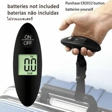 1pc 40Kg/100G LCD Digital Electronic Luggage Scale Portable Holiday Essentials Travel Essentials Lightweight Stylish For Home For Outdoor - Black - View 1