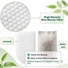 45 Buah Kapas Filter Keran Sekali Pakai, Spons Pengganti Penyaring Air Keran, Menghilangkan Kotoran dan Sedimen, Filter Air Keran Wastafel Dapur untuk Rumah Tangga - Beraneka warna - View 6