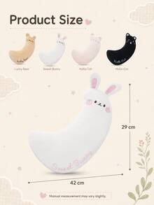 Car Seat Belt Shoulder Pad, Cute Cartoon Animal Seat Belt Protector Pillow, Soft Polyester Shoulder Pad, Neck Support Cushion, Universal Car Seat Belt Shoulder Strap Cover, Car Interior Accessory, Travel Pillow - A - View 12