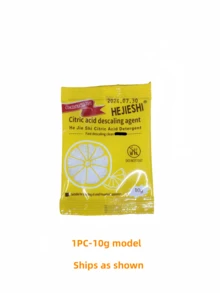 1件/5件 檸檬酸除垢劑（10g、20g）家用電水壺除水垢與茶垢劑，頑垢去除劑，深層清潔水垢、茶垢與污漬，適用於水壺、咖啡機、水龍頭及其他家用物品 - 彩色 - 查看 14