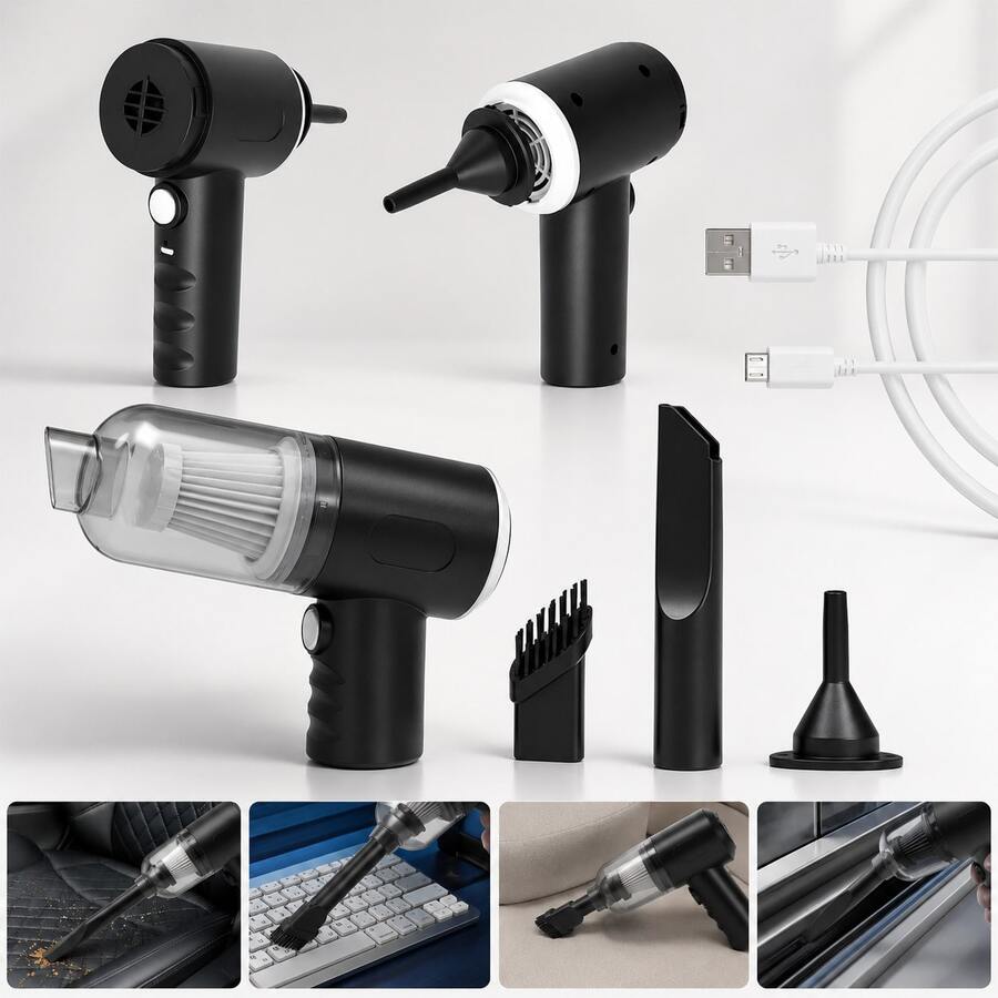 Mini Portable Handheld Cordless Vacuum Cleaner For Home, Car - A - View 1
