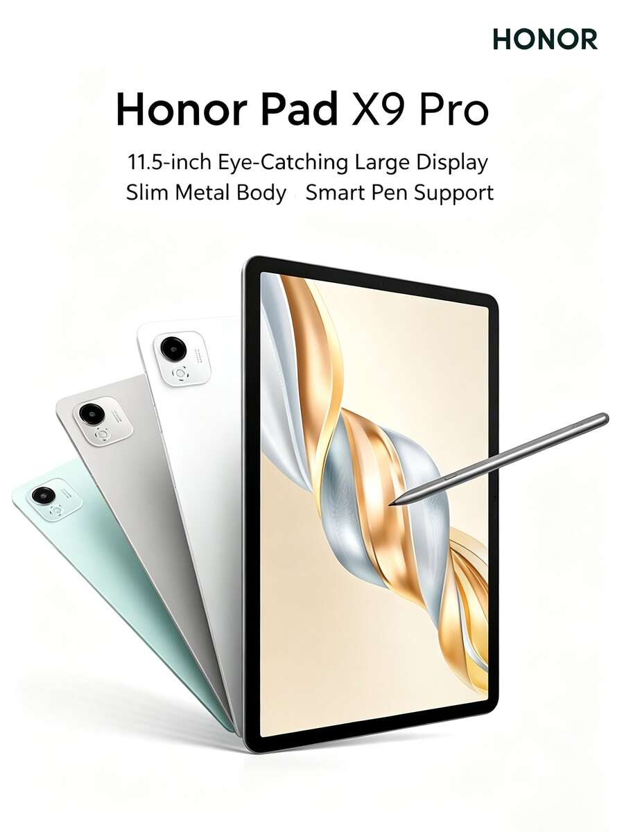 Honor Pad X9 Pro 11.5-Inch Tablet 120Hz Eye-Care Full Screen 8300mAh Large Battery - Multicolor - View 1