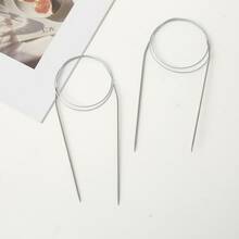 EDCUEBE7 Premium Stainless Steel Knitting Needles 11pcs Circular Needles With Accessories, Sweater Hand Knitting Tool Set - Army Green 1 Set - View 6