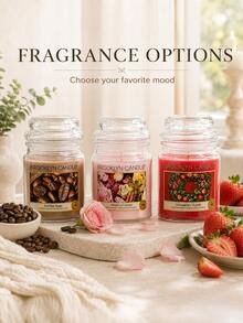 1pc Scented Soy Wax Candle, Long-Lasting Aromatherapy Home Fragrance, Strawberry Rose Floral Fruity Scent, Natural Vegan Candle, Suitable For Bedroom Living Room, Women's Birthday Gift, Christmas Mother's Day Gift, Home Decor - Multiple Styles - View 6