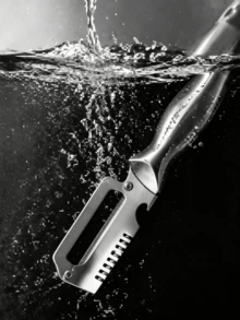 Heavy-Duty Stainless Steel Peeler And Slicer, Thick Blade. Suitable For Various Fruits. This Multi-Functional Peeling And Vegetable Slicing Tool Is A Practical Kitchen Gadget For Home Use And Outdoor Picnics. , Portable Kitchen Gift, Holiday Gift - Multicolor - View 3