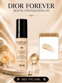 Dior Forever Foundation (Matte Finish) #0N, ukuran penuh 30ml/sampel 5ml/ukuran mini 2.7ml, foundation dengan coverage tahan lama, menyamarkan pori-pori dan mengontrol minyak, cocok untuk jenis kulit berminyak dan normal. - Dior Matte Foundation #ON - View 13
