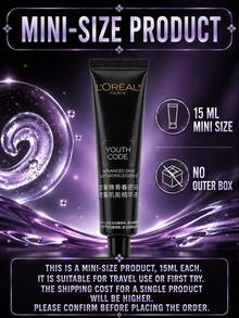 L’Oreal Paris L'Oreal Skin Energy 精華液 15ml 試用裝/50ml 正裝，豐盈緊緻，快速淡化細紋，提亮膚色，輕盈清爽，適合所有膚質 - 小黑瓶青春密碼肌底液 - 查看 6