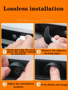 2/4pcs Car Camera Protective Cover, Rainproof, Fogproof, Anti-Glare, Highly Durable - A - View 9