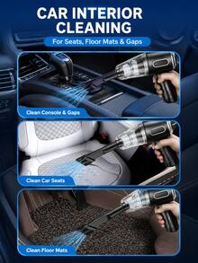Wireless Home Vacuum Cleaner, Suitable For Home Cleaning, Car Cleaning, Pet Hair Removal, Multi-Functional Portable Mini Handheld Car Vacuum Cleaner, Suitable For Multiple Scenarios, And Includes Multiple Accessories. - Multicolor - View 5
