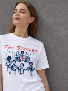 Women T-Shirts - 白色 - 查看 2