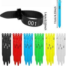 10/30/60pcs Adjustable Poultry Leg Bands, Made Of Non-Slip Plastic, Suitable For Chickens, Ducks, Geese And Other Birds, Convenient For Identification And Management, Designed As Reusable Identification Tags, Accessories, Chicken Accessories (Random Styles Shipped) - Multiple Styles - View 8