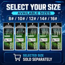 3 Packs 6-Hook Bait Catching Rigs, 18 Hooks Total, Saltwater Fishing Rigs With Flash Fiber & Beads, Sizes 8#-16# - Green - View 7