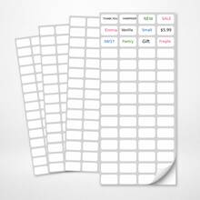Removable Label Stickers, Suitable For Diamond Painting Storage Boxes, Small White Labels, Diamond Painting Bead Sets (For Names And Numbers), Self-Adhesive Blank Writable Art Stickers, Suitable For Office DIY - Multicolor - View 6