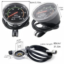 3pcs/Pack Black Universal Odometer And Bicycle Speedometer, Classic Mechanical Speedometer Suitable For Bicycles, Suitable For Outdoor Cycling - Multicolor - View 9