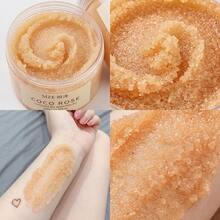 Coconut Oil Body Scrub With Coco Rose, Exfoliating & Moisturizing Body Polish, Softens Rough Dry Skin, Dead Skin Remover For Elbows Knees, 350g - Rose - View 10