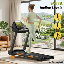 CURSOR FITNESS 17% Incline Treadmill With Home, Portable Treadmills For Home With Handle,Treadmills For Home And Office, 300 Lbs Weight Capacity. - 查看 2