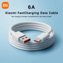 Xiaomi 6A Type-C Data Cable, 3.3ft - Supports 120W/67W/45W/33W Fast Charging, Compatible With Redmi/Android Devices - White - View 1