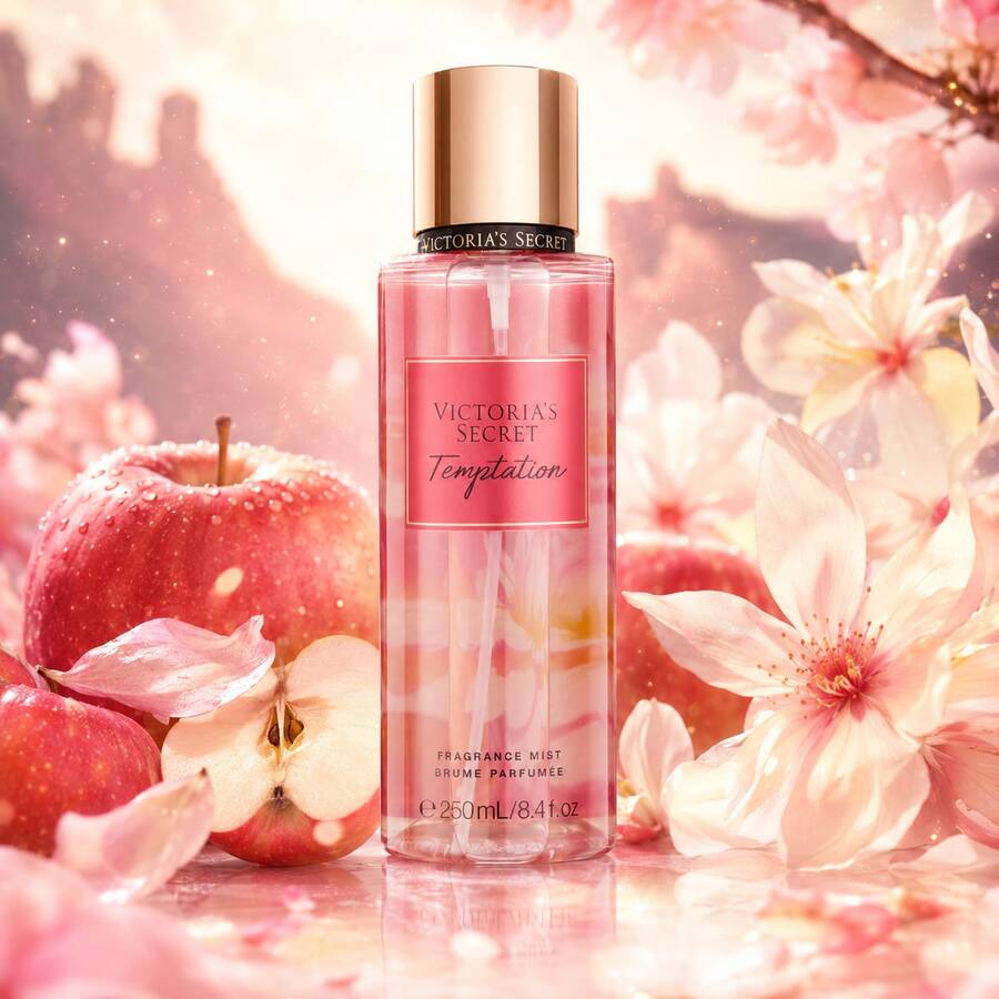 Victoria's Secret فيكتوريا سيكريت تيمبتيشن – رذاذ عطري 250 مل - رسم الزهر - مشاهدة 1