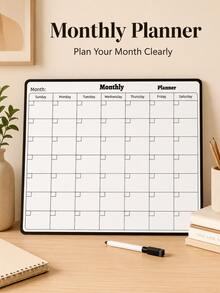 Schedule, Timetable, Message Board, Flexible Whiteboard, Creative Monthly Calendar And Whiteboard Calendar - Perfect For Home Scheduling, Task Management And Learning Planning, Ideal For Office And Study Notes - One Size - View 12