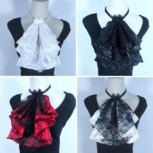 Bộ cổ áo jabot và cổ tay áo phong cách Victorian, phụ kiện cổ áo rời cho nữ, cổ áo bèo nhún - Nhiều màu - Xem 8