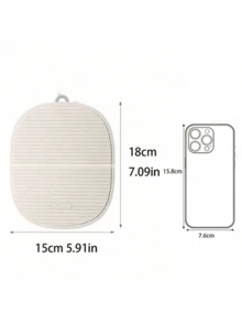 1pc Multipurpose Dining Table Mat, Kitchen Striped Non-Slip Heat-Resistant Placemat, Silicone Thick Insulation Pad, Slip Proof Kitchen Items, Practical Holiday Home Gift - View 9