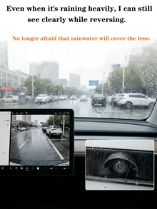 2/4pcs Car Camera Protective Cover, Rainproof, Fogproof, Anti-Glare, Highly Durable - A - View 3