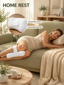 Side Sleeping Knee Pillow With Elastic Strap, Soft Leg Elevation Pillow, Spinal Alignment Sleep Support, Hotel & Home Neck And Foot Support Cushion, Lumbar Back Pillow - Multicolor - View 4