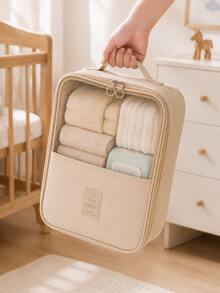 Baby Storage Bag With Mesh Window, Portable Baby Care Organizer Bag With Handle And Zipper Design For Baby Essentials Organization - Storage - View 1