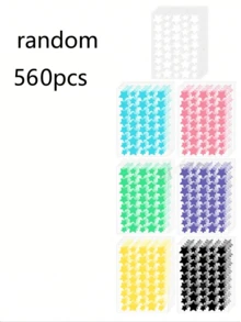 Star-Shaped Facial Patches With Soft And Charming Tones, Heart-Shaped Patches With Dual Protection And Repair Functions, Perfectly Cover Facial Imperfections, Suitable For All Skin Types - Multicolor - View 13
