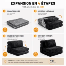 Futons - Black - View 6