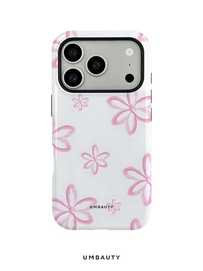UMBAUTY 1pc Fashionable Phone Case, Fresh Soft Pink Background With Floral Pattern Design, Suitable For Phone 17 Pro Max, 16 Pro Max, 15 Pro Max, 14 Pro Max, 11/12/13/14/15/16/18 Pro/Pro Max/Plus. This High-End, Fashionable And Fun Phone Case Is Suitable For Men And Women, Making It An Ideal Gift For Girlfriend On Easter, Spring, Halloween, Wedding Season And Birthday