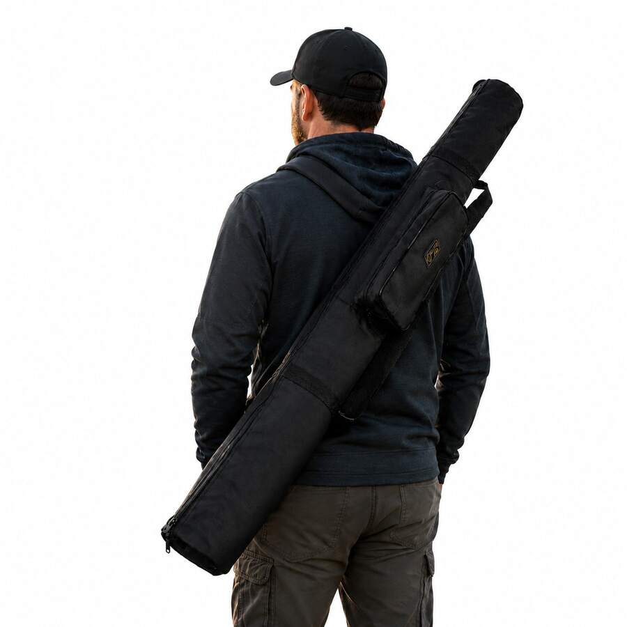 Capa para Vara de Pesca 1 Metro com Bolso Lateral, Zíper Reforçado e Alça Ajustável - Multicolorido - Visão 1