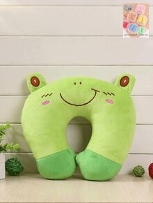 U-Shaped Pillow, Cute Cartoon Animal Pattern, Memory Foam Neck Support, Soft And Comfortable Travel Pillow Accessory, Suitable For Home, Airplane Or Car Use - A - View 9