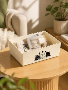Pet Supplies Storage Box, Cat Simple Pattern With Multiple Styles To Choose From - Portable Storage Basket, Pet Supplies Sorting Box, Cat And Dog Grooming Set Storage Box, Travel Pet Care Storage Box, Pet Supplies Storage Box - Multicolor - View 8