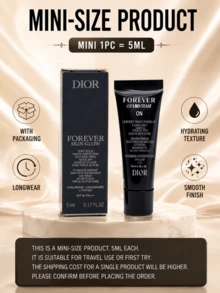 Dior Forever Skin Correct Foundation (Soft Radiant) #ON, Full Size 30ml, Sample 5ml, Natural Perfect, Long-Lasting Wear, Long-Lasting Color Lock, Radiant Finish, Moisturizing Texture, Smooth Finish, Refines Skin Texture - GLOW#ON - View 7
