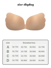 2pcs Invisible Push-Up Bra - Self-Adhesive Transparent Straps, Women's Push-Up Tank Top Design, Smooth Invisible Lift, Suitable For Sleeveless Clothing, Invisible Elegant Strapless Bra, Self-Adhesive Cups - Multicolor - View 7
