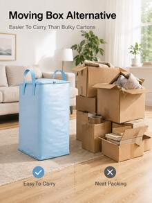 2pcs Large Capacity Moving Packing Bags, Durable Express Logistics Transfer Bags, Cardboard Box Organizer Bags - Multicolor - View 6