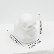 1PC 3D Printed Skeleton Duck Home Art Decor, Halloween Haunted House Decoration Prop, Office Creative Display Ornament. Essential Halloween Decoration Prop. - Multicolor - View 6