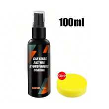 Car Anti-Fog Rain Repellent Spray, Windshield Clear Vision, Anti-Rain Coating Agent, Window Mirror Defogger, Auto Glass Waterproof Spray Car Care Accessory - 100ml+sponge - View 7